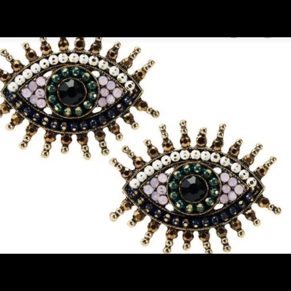 Evil eye earrings - Picture 3 of 5